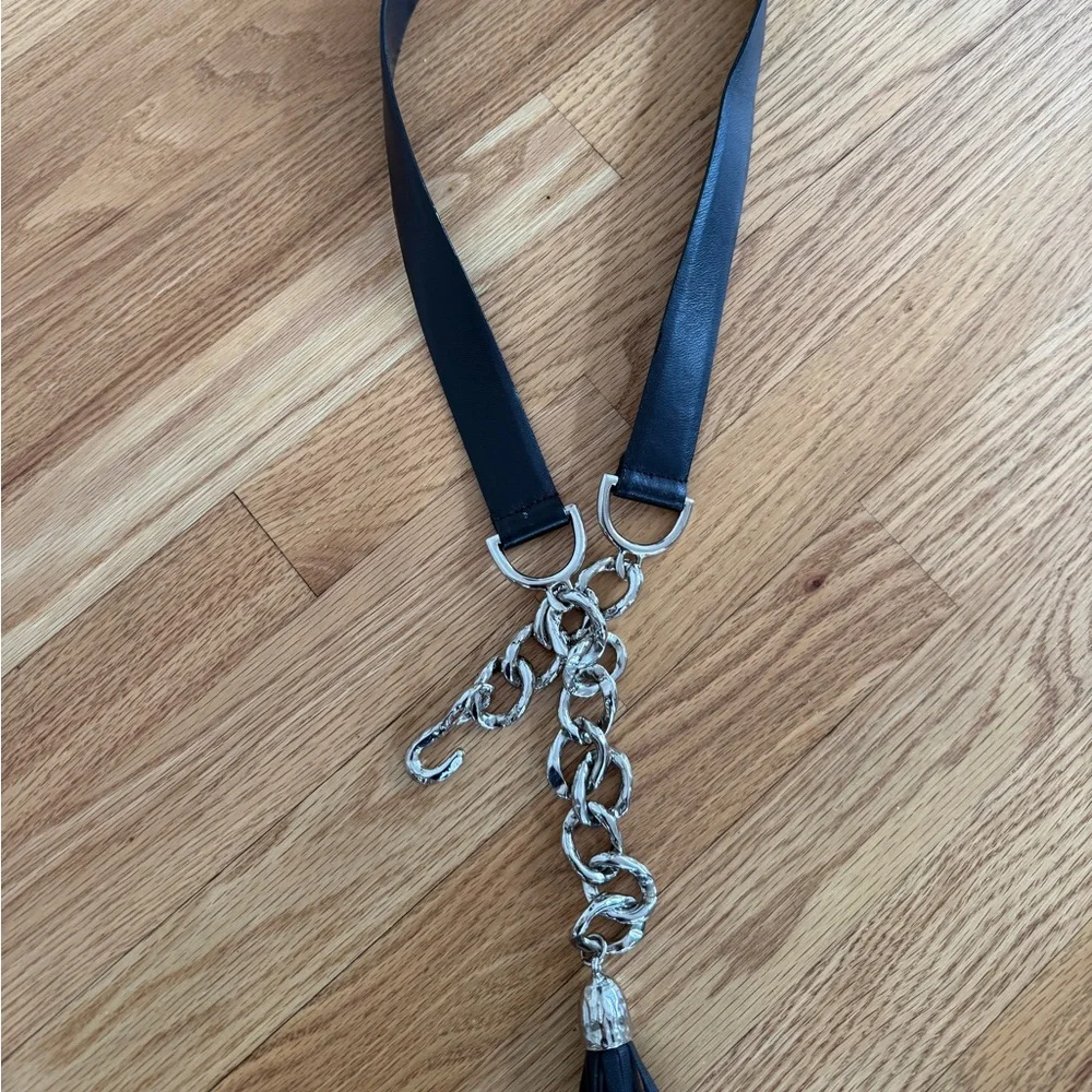 Sandy Duftler belt black tassel size XL